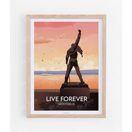 La-Jonx Montreux - Live forever - Poster  