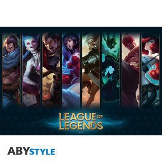 Abystyle Poster - Roul� et film� - League Of Legends - Champions  