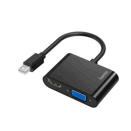 hama  Video-Adapter, 2in1, Mini-DisplayPort-St.VGA & HDMI™-Buchse, Ultra-HD 4K 