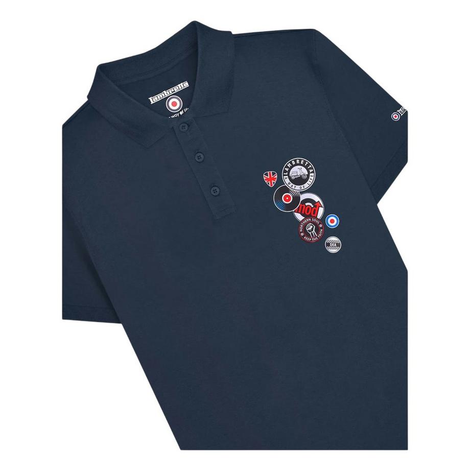 Lambretta Polo avec Motif Badge  