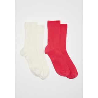 Damart  Set aus 2 Paar Rippstrick-Socken, die hauptsächlich aus Bio-Baumwolle bestehen 