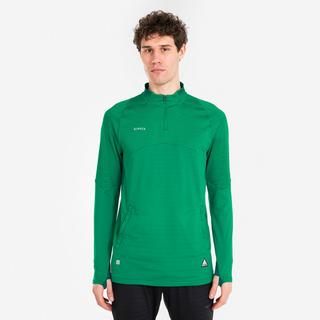KIPSTA  Felpa calcio 1/2 zip poliestere 