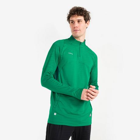 KIPSTA  Felpa calcio 1/2 zip poliestere 