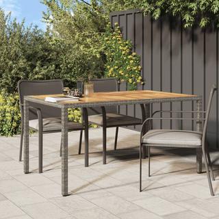 VidaXL Table de jardin rotin synthétique  