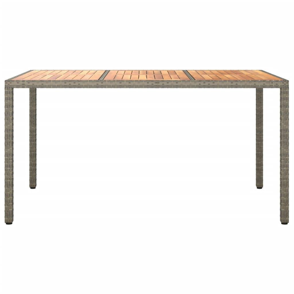 VidaXL Table de jardin rotin synthétique  