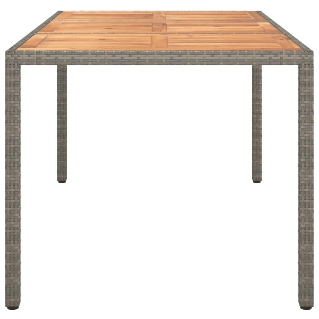 VidaXL Table de jardin rotin synthétique  