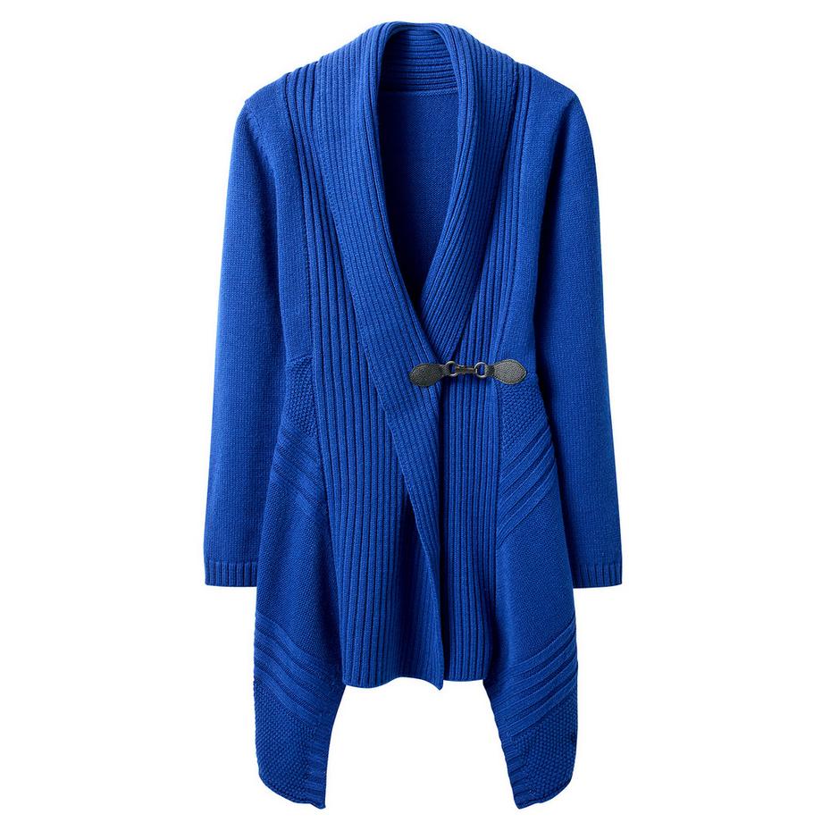 Joe Browns Asymmetrische Strickjacke Schalkragen Schnalle  