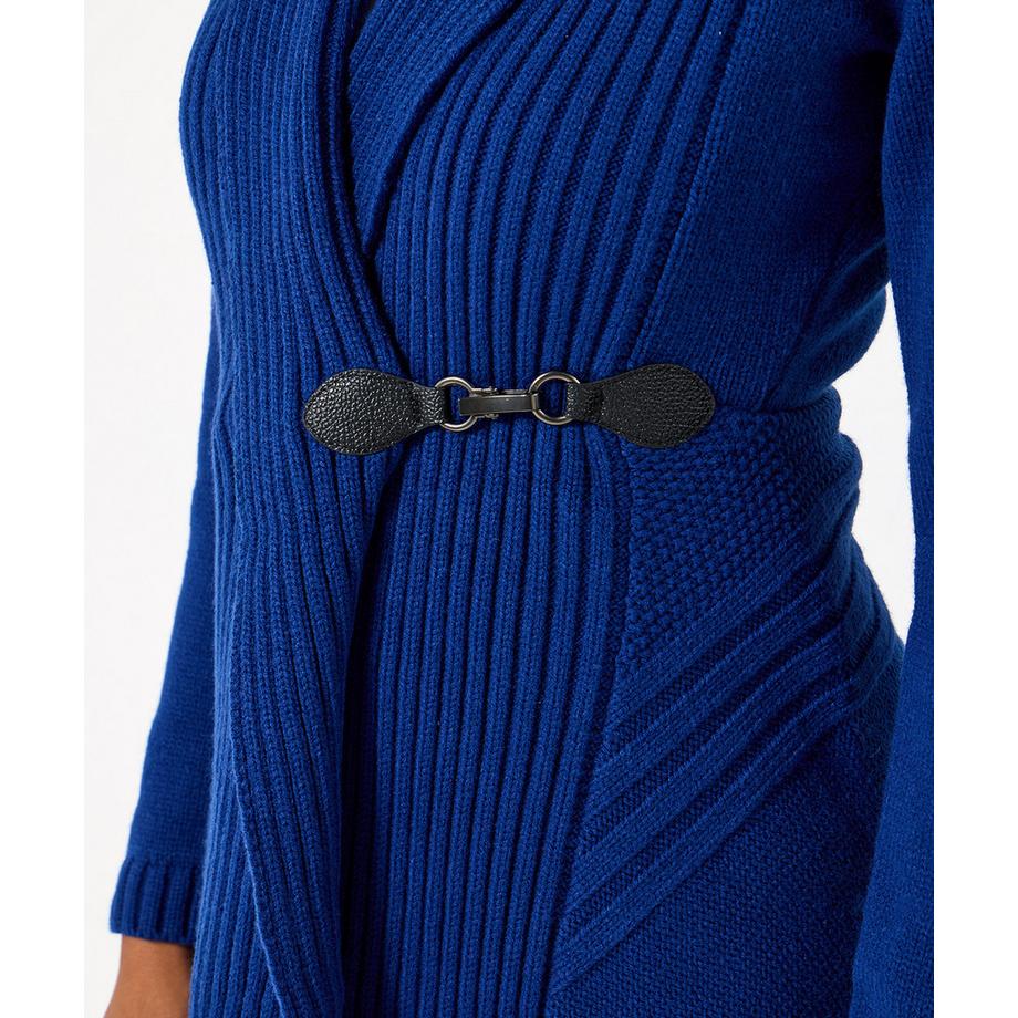 Joe Browns Asymmetrische Strickjacke Schalkragen Schnalle  