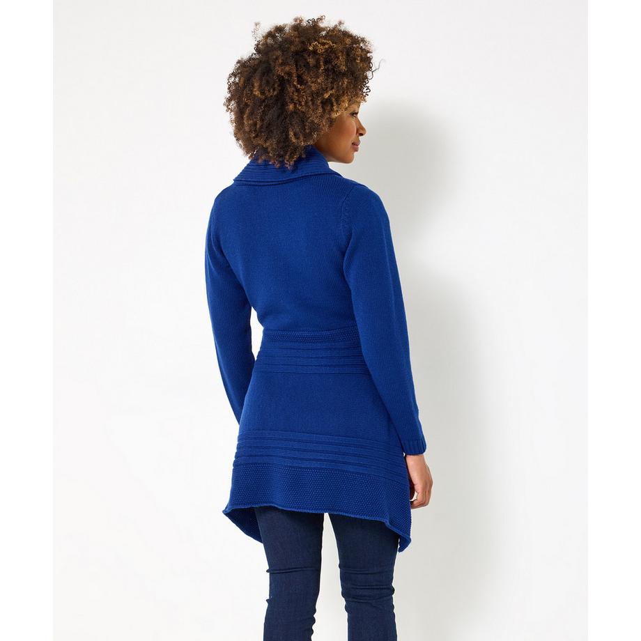 Joe Browns Asymmetrische Strickjacke Schalkragen Schnalle  