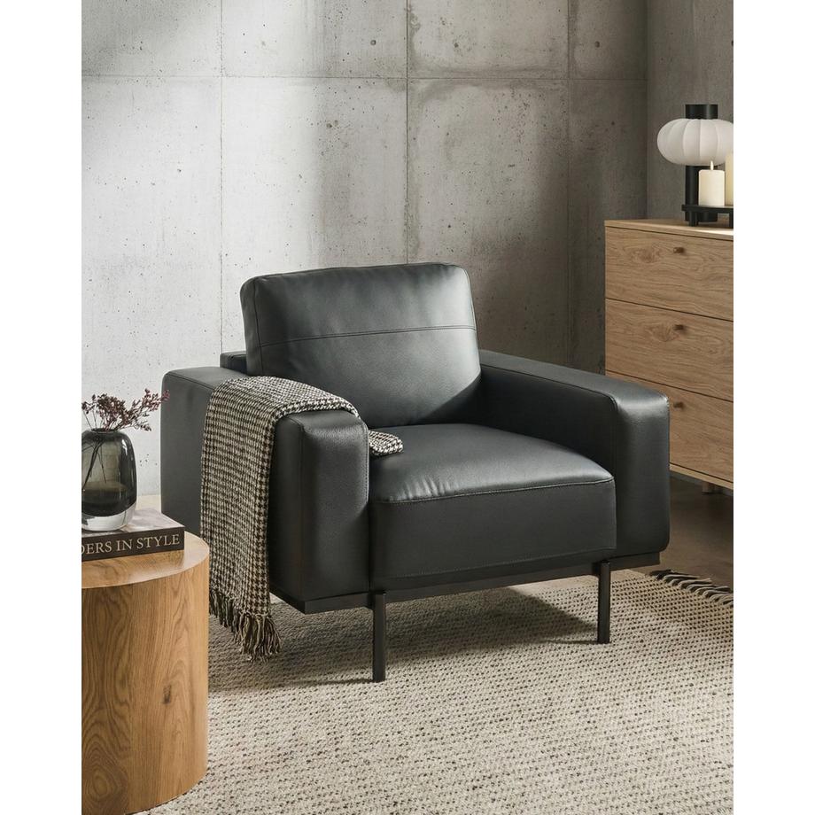 Beliani Fauteuil en Cuir PU  SOVIK  