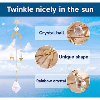 Alopini Sonnenfänger ,6 Stück Lotus Perlen Anhänger Dekoration,hängende Fensterdekoration,Kristall-Sonnenfänger  