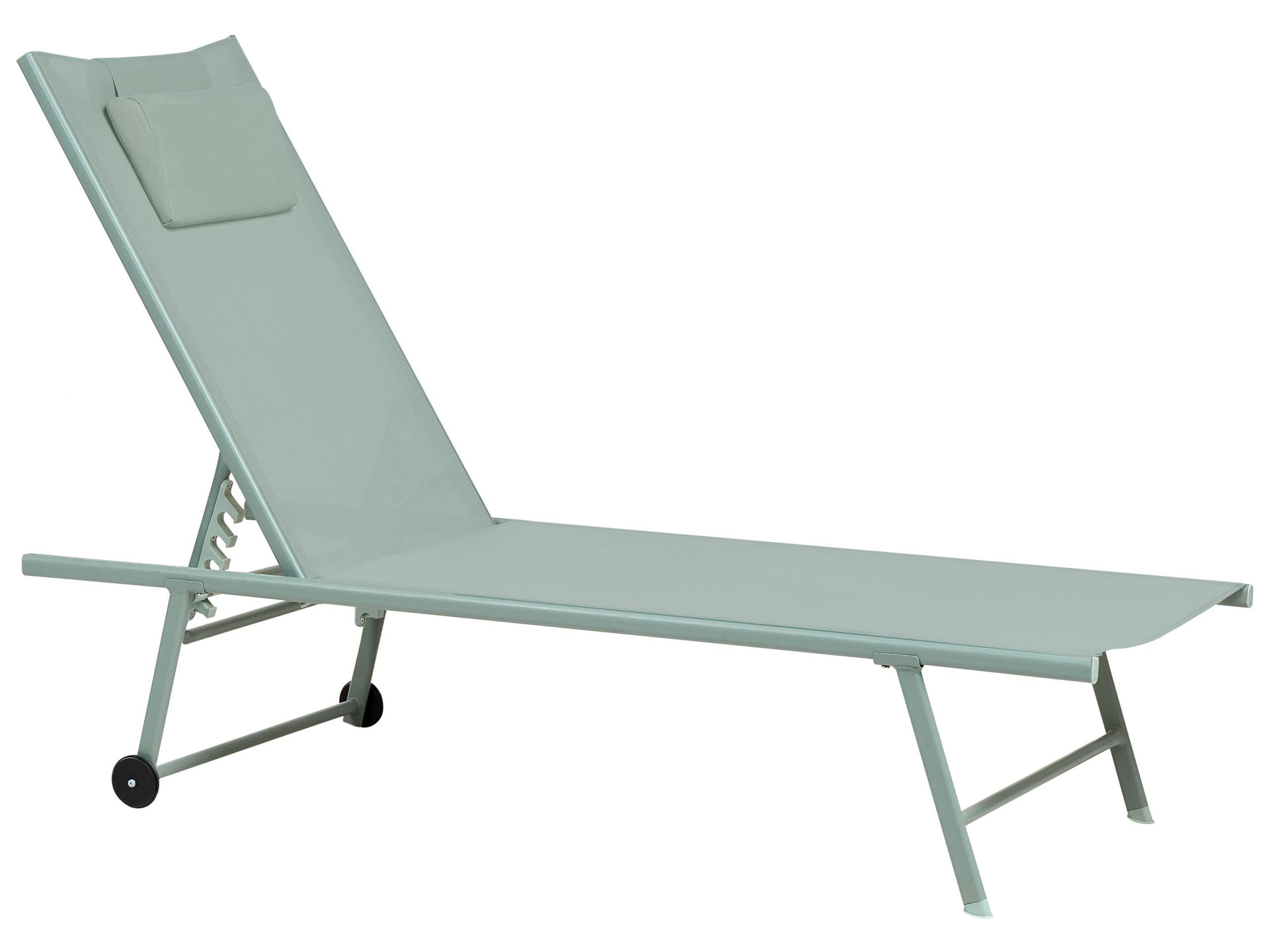 Beliani Gartenliege 2er Set aus Stahl Modern SORONI  