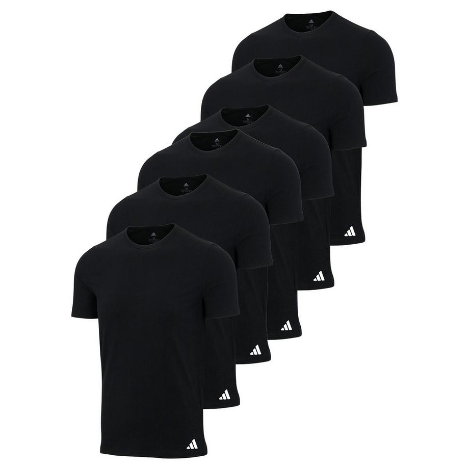 T-Shirt  6er Pack Figurbetont-Crew Neck Shirt Active Core Cotton 6PK