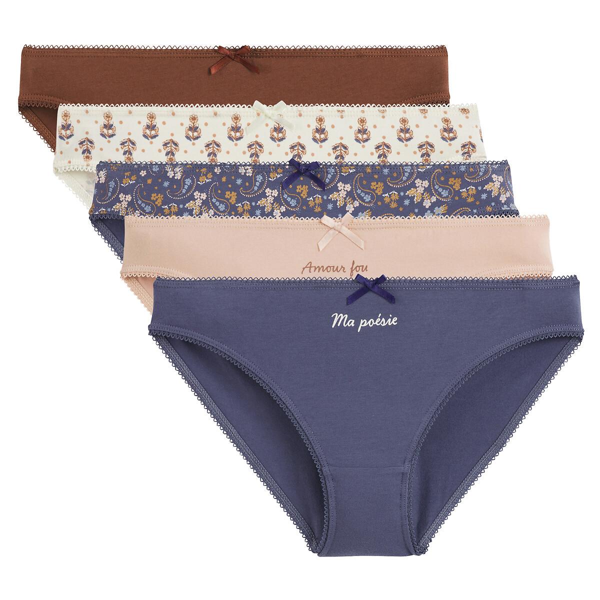 La Redoute Collections  5er-Pack Slips aus Baumwoll-Stretch 