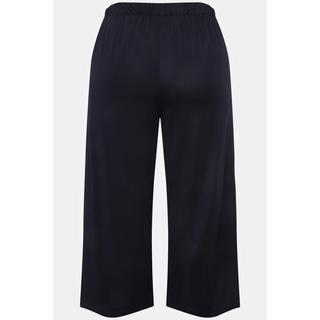 Ulla Popken  Culottes in tessuto fluente con taglio della gamba ampio e lungo fino al polpaccio e cintura elastica 