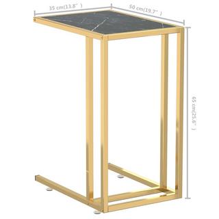 VidaXL Table d'appoint pour ordinateur verre  