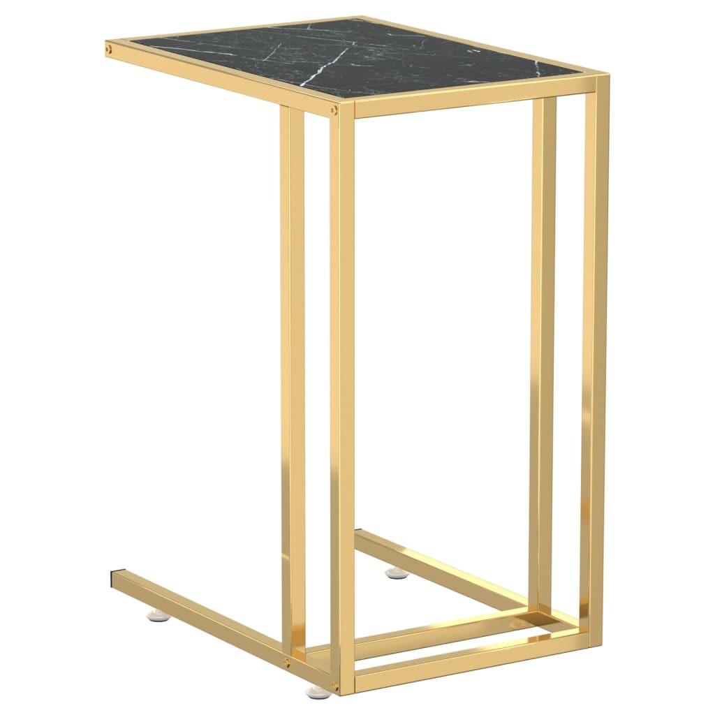 VidaXL Table d'appoint pour ordinateur verre  