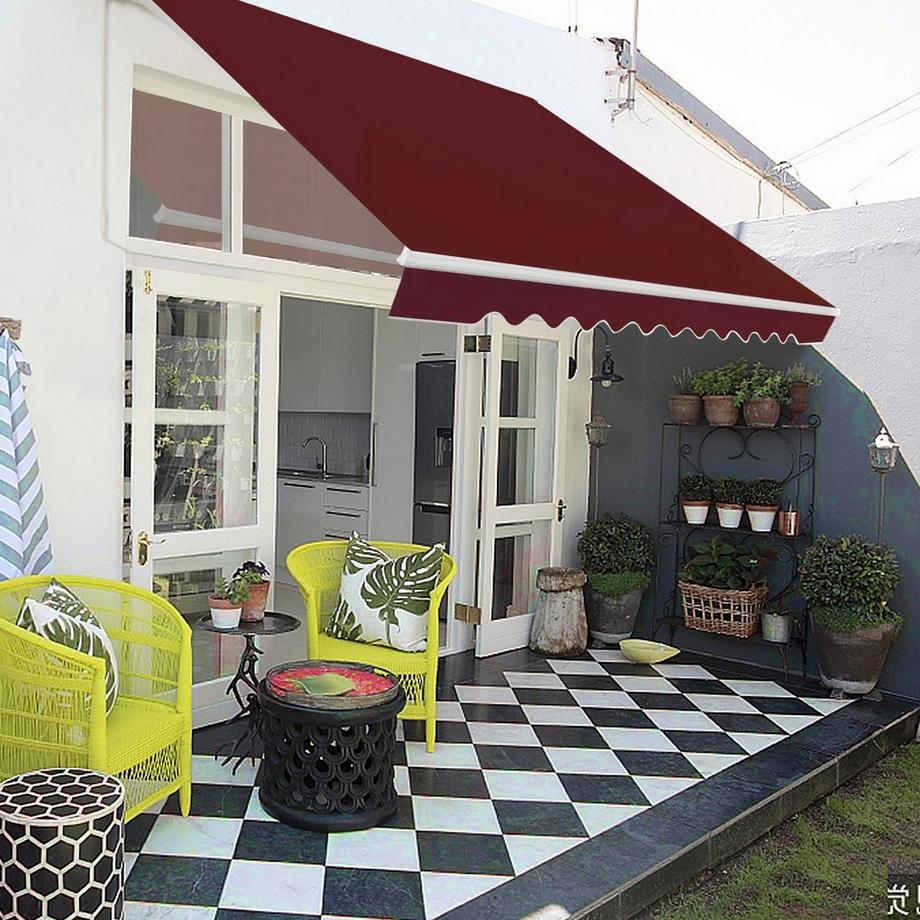 Northix Einziehbare Markise mit Kurbel  