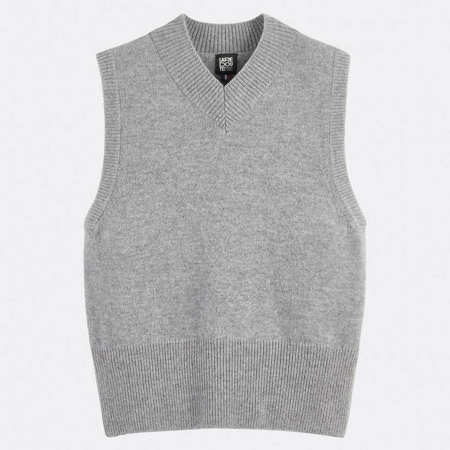 La Redoute Collections Pull sans manches Col V  