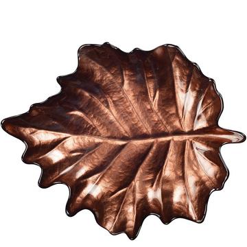 COUPELLE FEUILLE MARRON 29.2X36X4CM