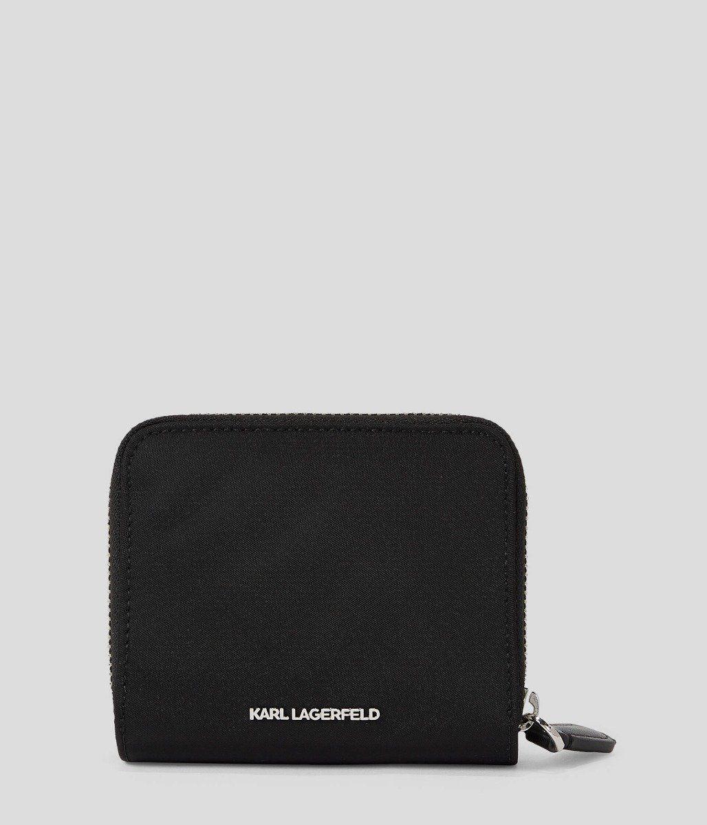 KARL LAGERFELD  K/IKONIK 2.0 NYLON SM ZIP WALLET-0 