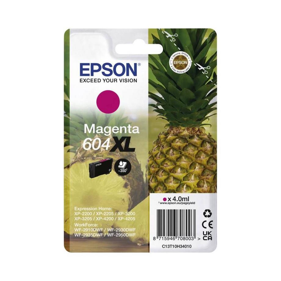 EPSON  EPSON Tinte C13T10H34010 604XL Magenta Ananas 