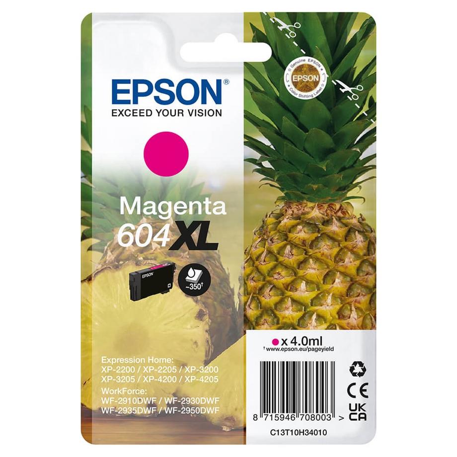 EPSON Tinte C13T10H34010 604XL Magenta Ananas