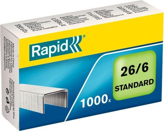 Rapid RAPID Heftklammern 26/6 verzinkt, 1000 Stück  