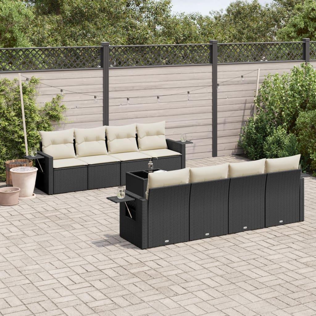 VidaXL set divano da giardino Polirattan  