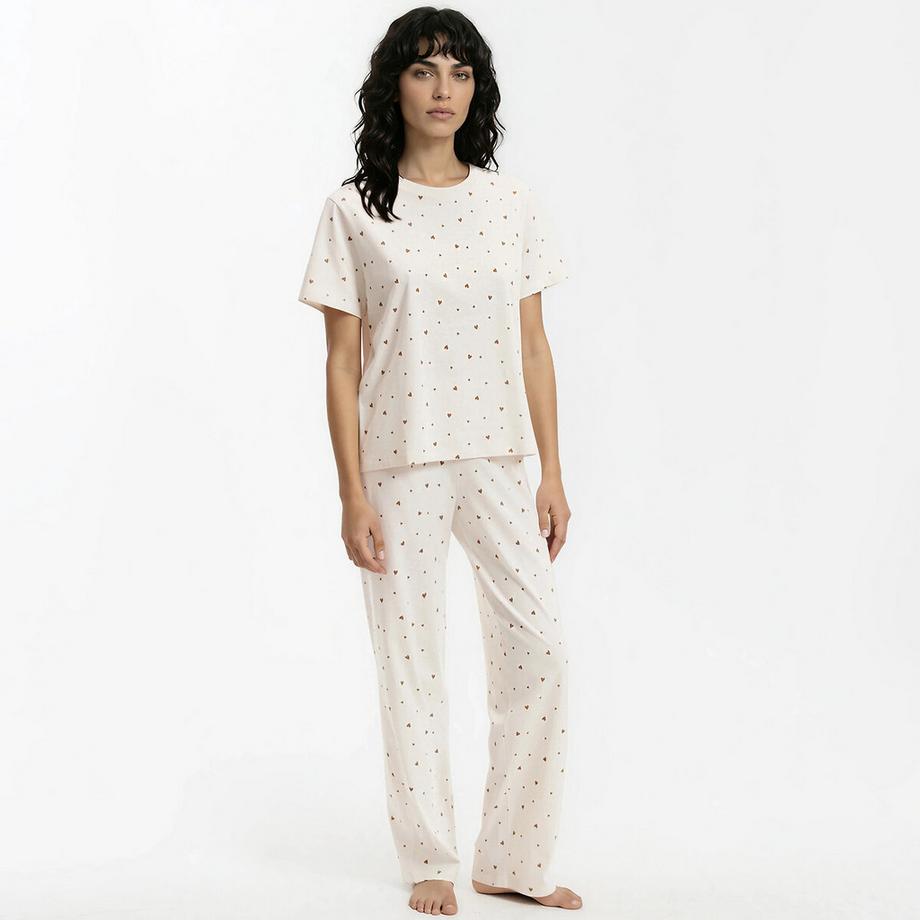 Pyjama imprimé coeurs