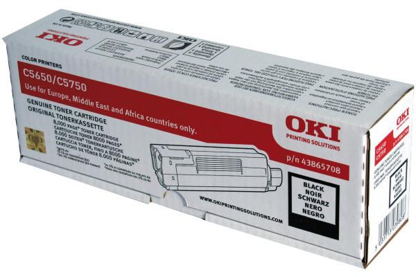 OKI  OKI Toner schwarz 43865708 C5650/5750 8000 Seiten 