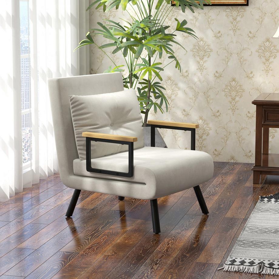 HOMCOM Fauteuil-lit  