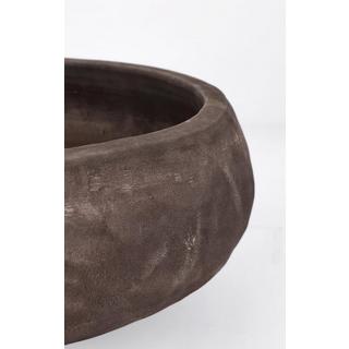 mutoni Cache-pot Minh terre cuite marron foncé (lot de 3)  