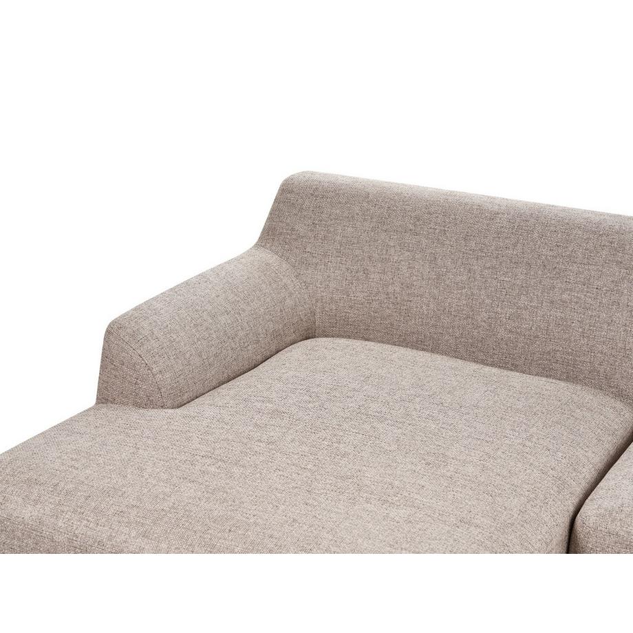 Beliani Canapé d'angle côté droit en Tissu  SOSJO  