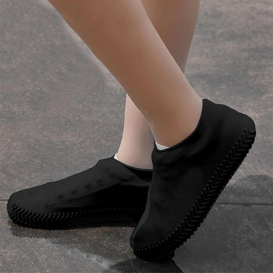 eStore  Couvre-chaussures imperméables, antidérapants - Noir - L 