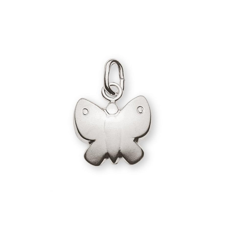 Pendentif papillon en or blanc 750 ailes, 16x11mm