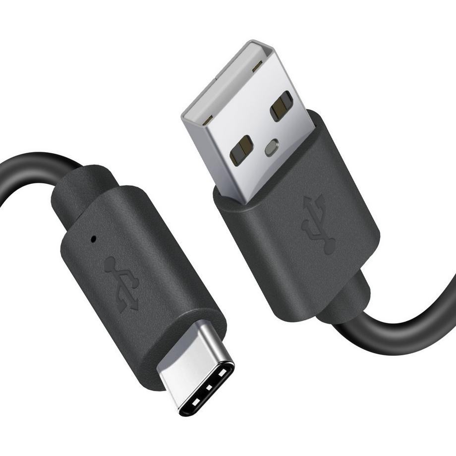 MOTOROLA  Motorola USB / USB-C Kabel Schwarz 1m 