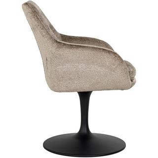 mutoni Chaise pivotante Marlon Chenille taupe  