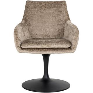 mutoni Chaise pivotante Marlon Chenille taupe  