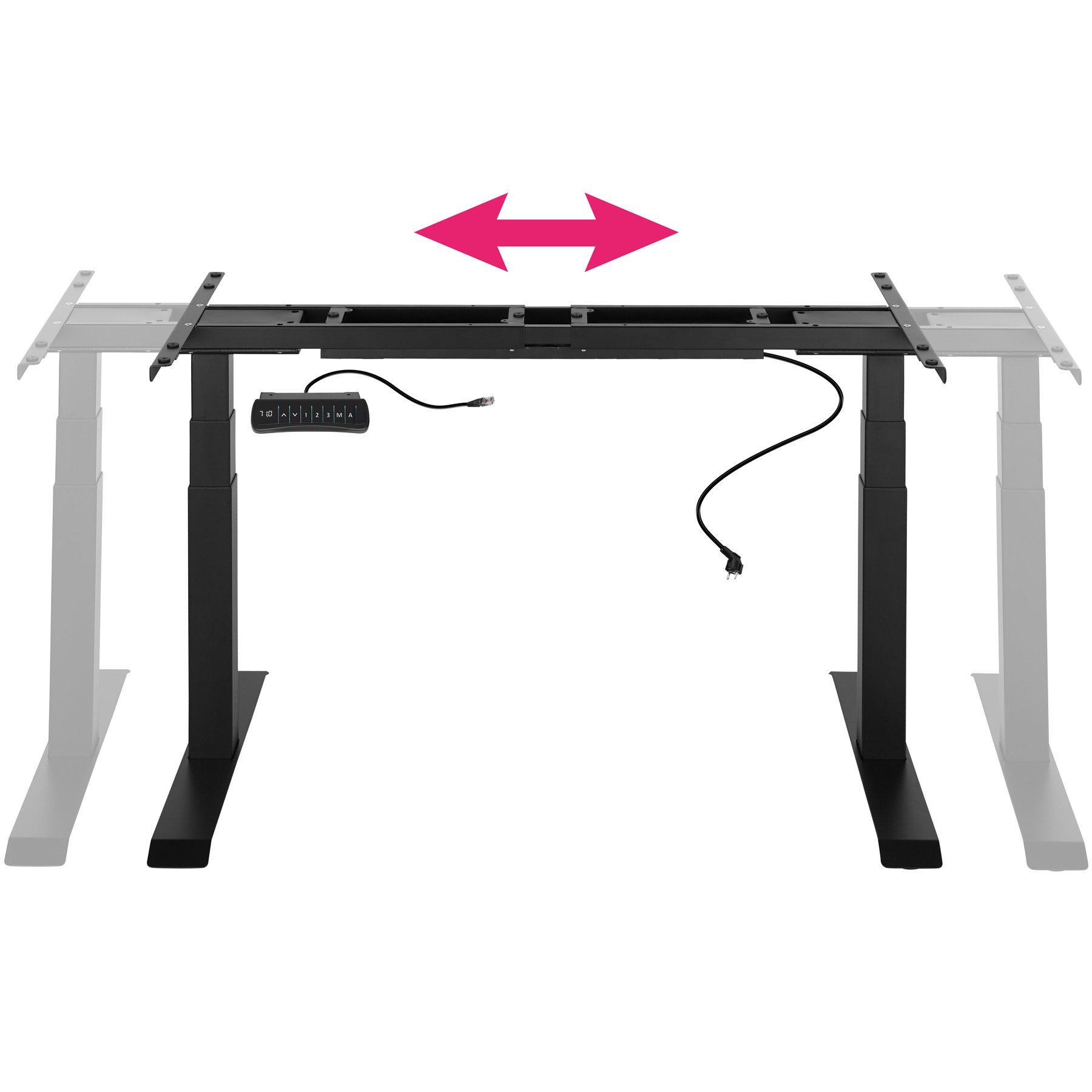 Tectake Telaio per scrivania Denis 110-190 x 68 x 58-123 cm  