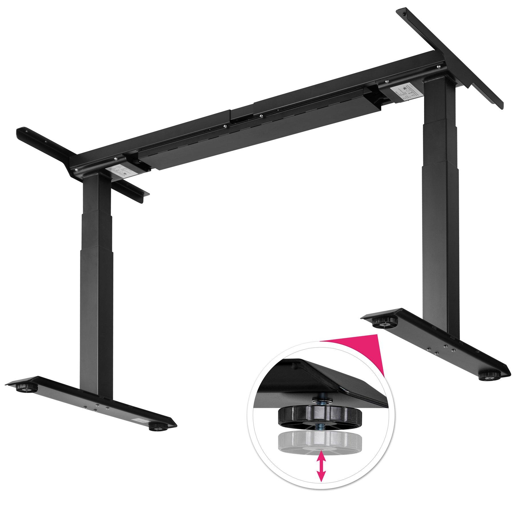 Tectake Bureau assis debout DENIS avec pieds réglables en hauteur  