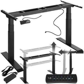 Bureau assis debout DENIS avec pieds réglables en hauteur