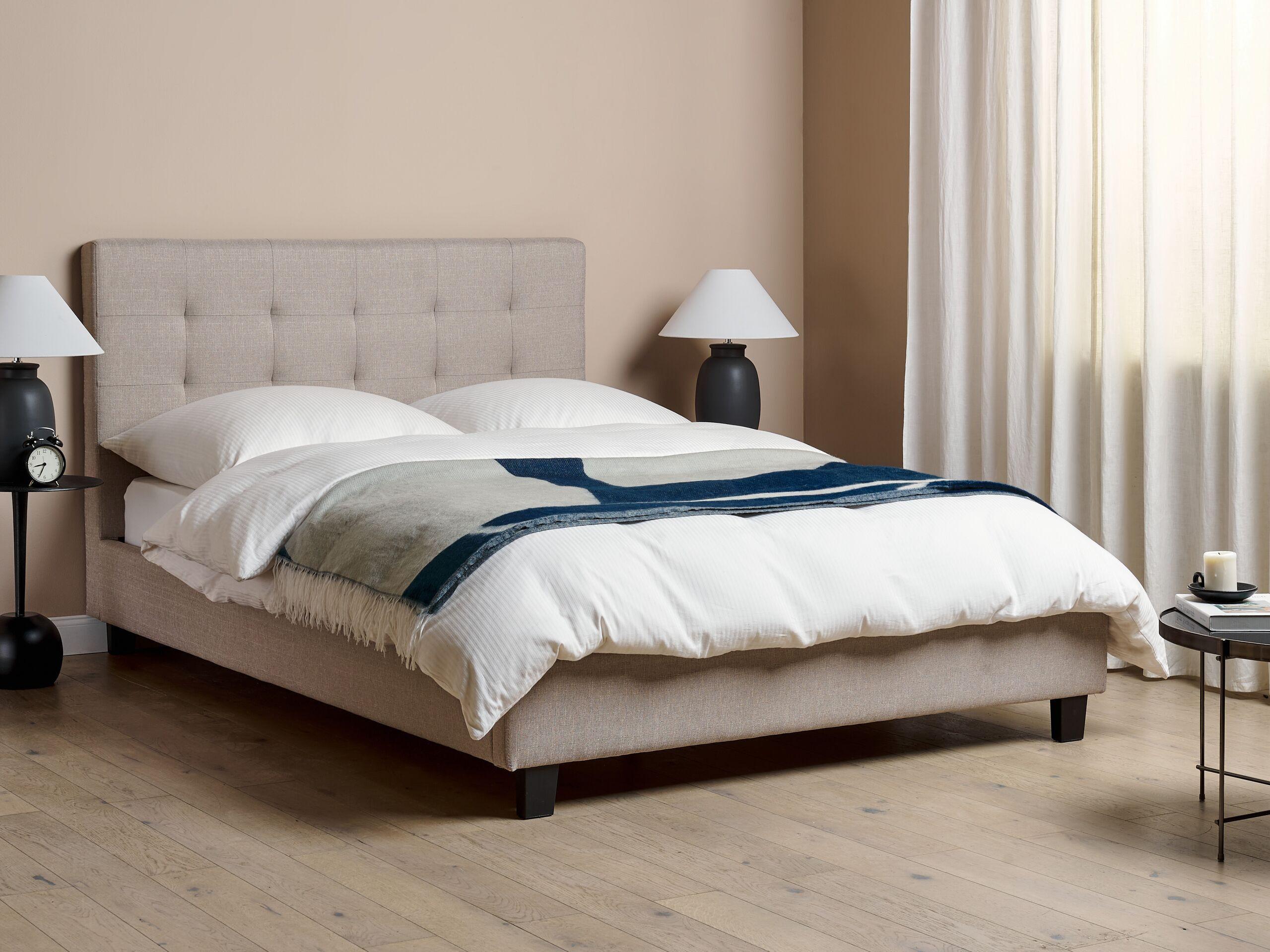 Beliani Letto con rete a doghe en Poliestere Glamour ROCHELLE  