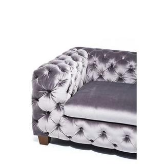 KARE Design Sofa My Desire Silbergrau 3-Sitzer  