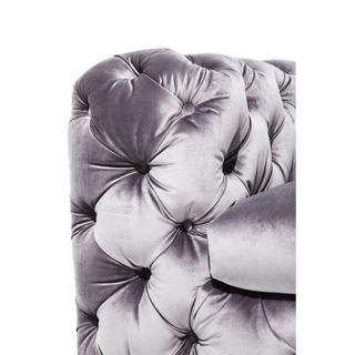 KARE Design Sofa My Desire Silbergrau 3-Sitzer  