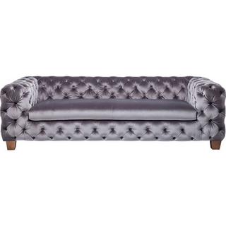 KARE Design Sofa My Desire Silbergrau 3-Sitzer  