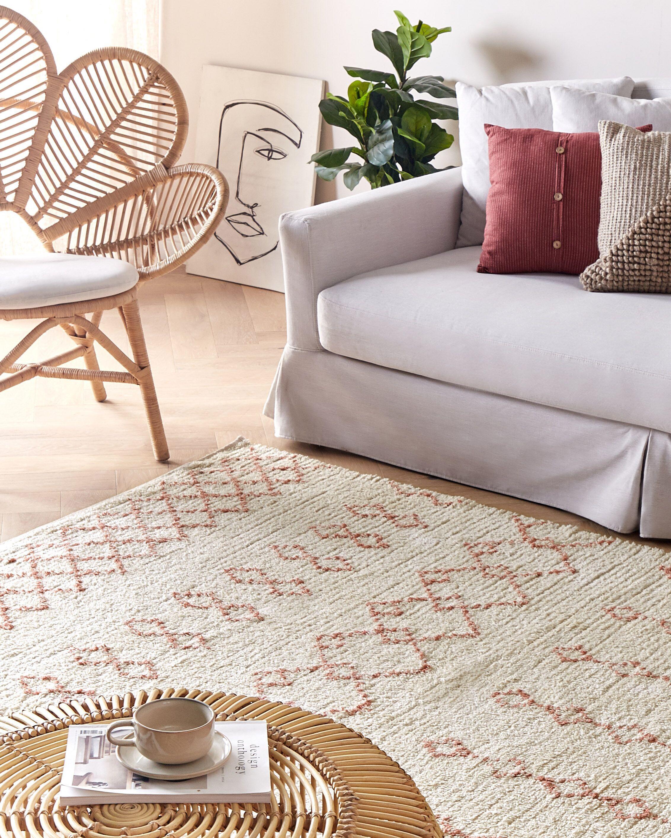 Beliani Tapis en Coton Boho BUXAR  