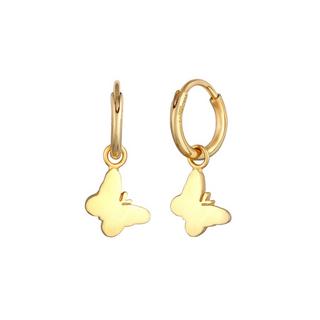 Elli  Boucles d'Oreilles Femmes Créoles Papillon Pendentif Basique 