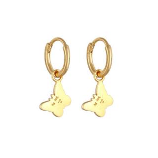 Elli  Boucles d'Oreilles Femmes Créoles Papillon Pendentif Basique 