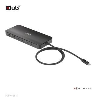 Club3D  CSV-1581 station d'accueil Thunderbolt 4 Noir 